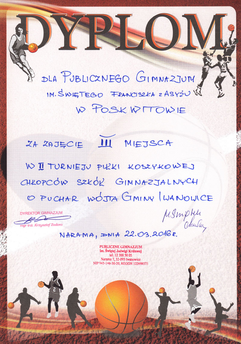 DYPLOM KOSZYKoWKA narama