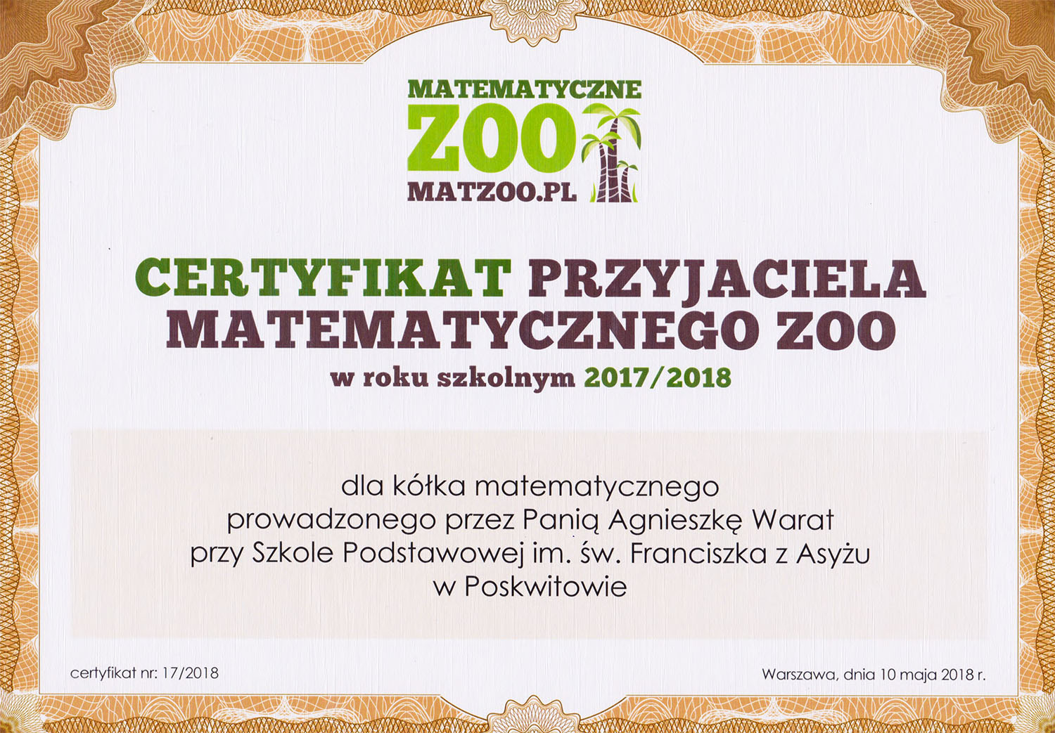 Dyplom MatematykaZOO