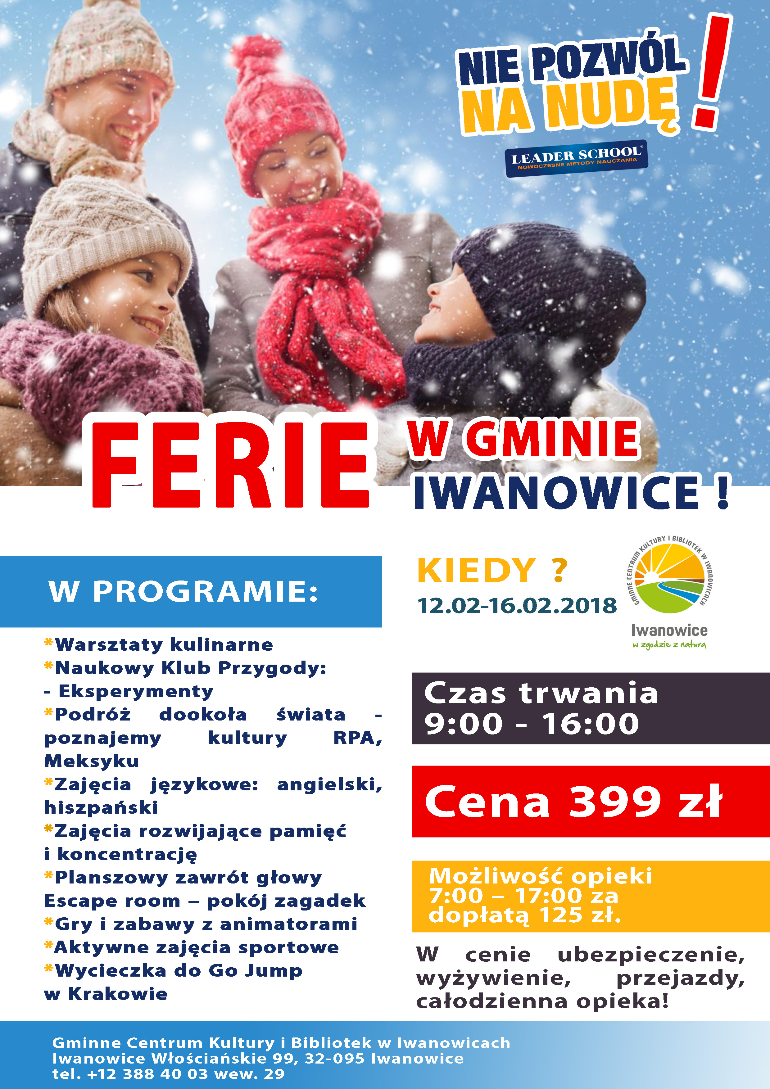 Ferie Iwanowice 2018