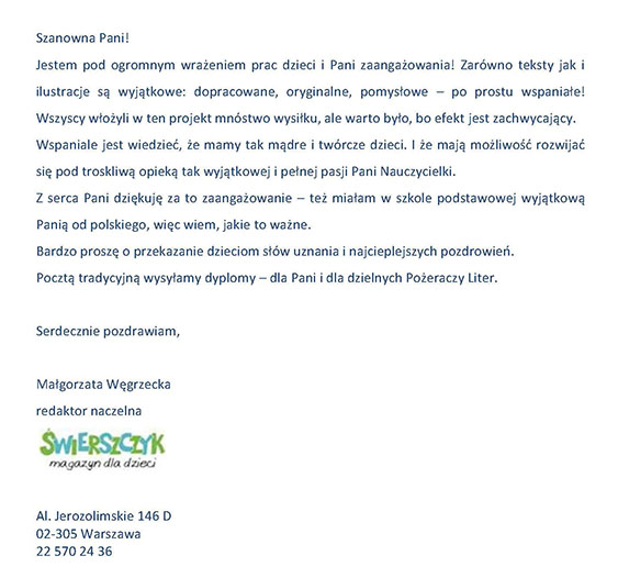 List red.swierszczyka