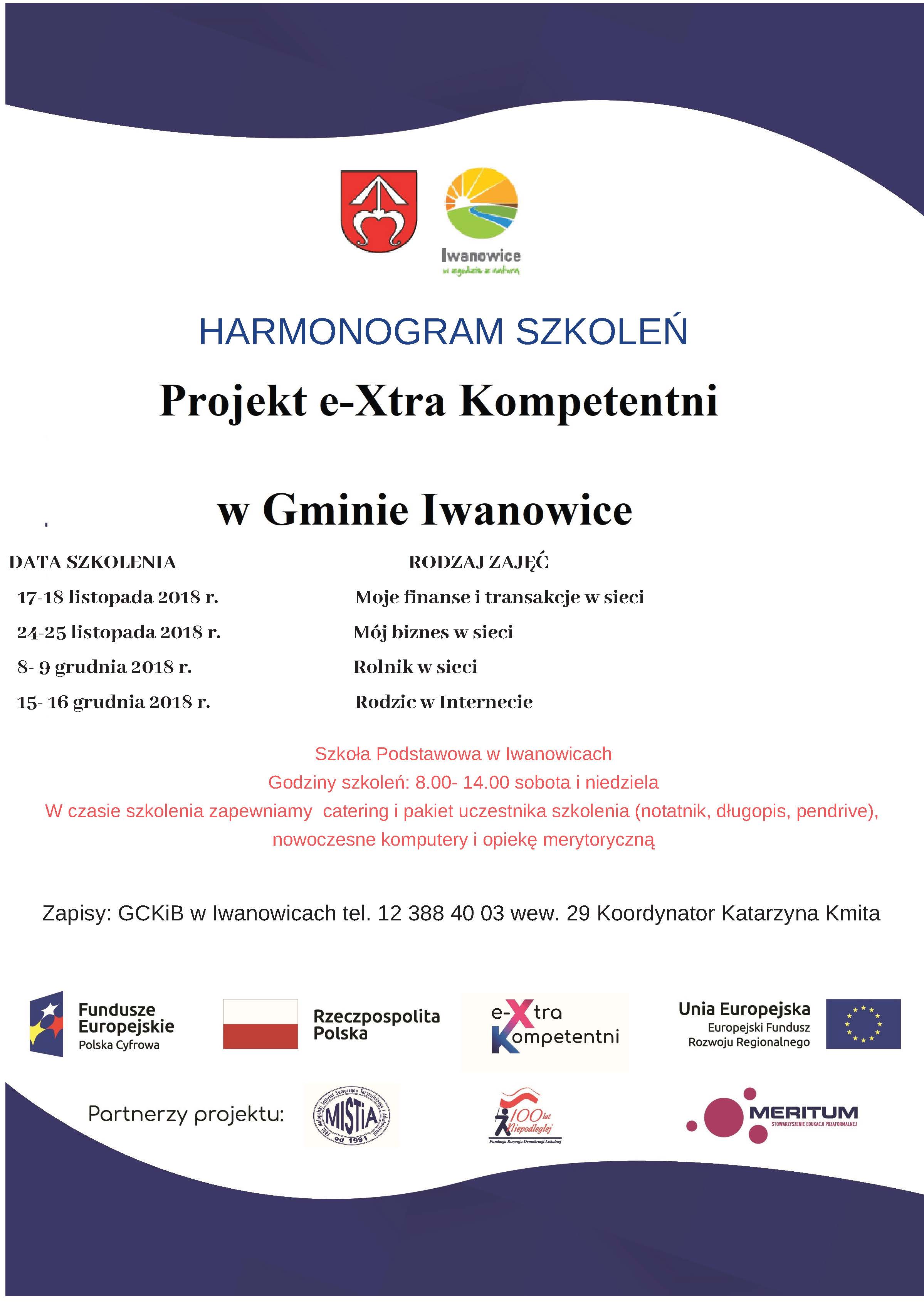 Projekt e Xtra Kompetentni harmonigram