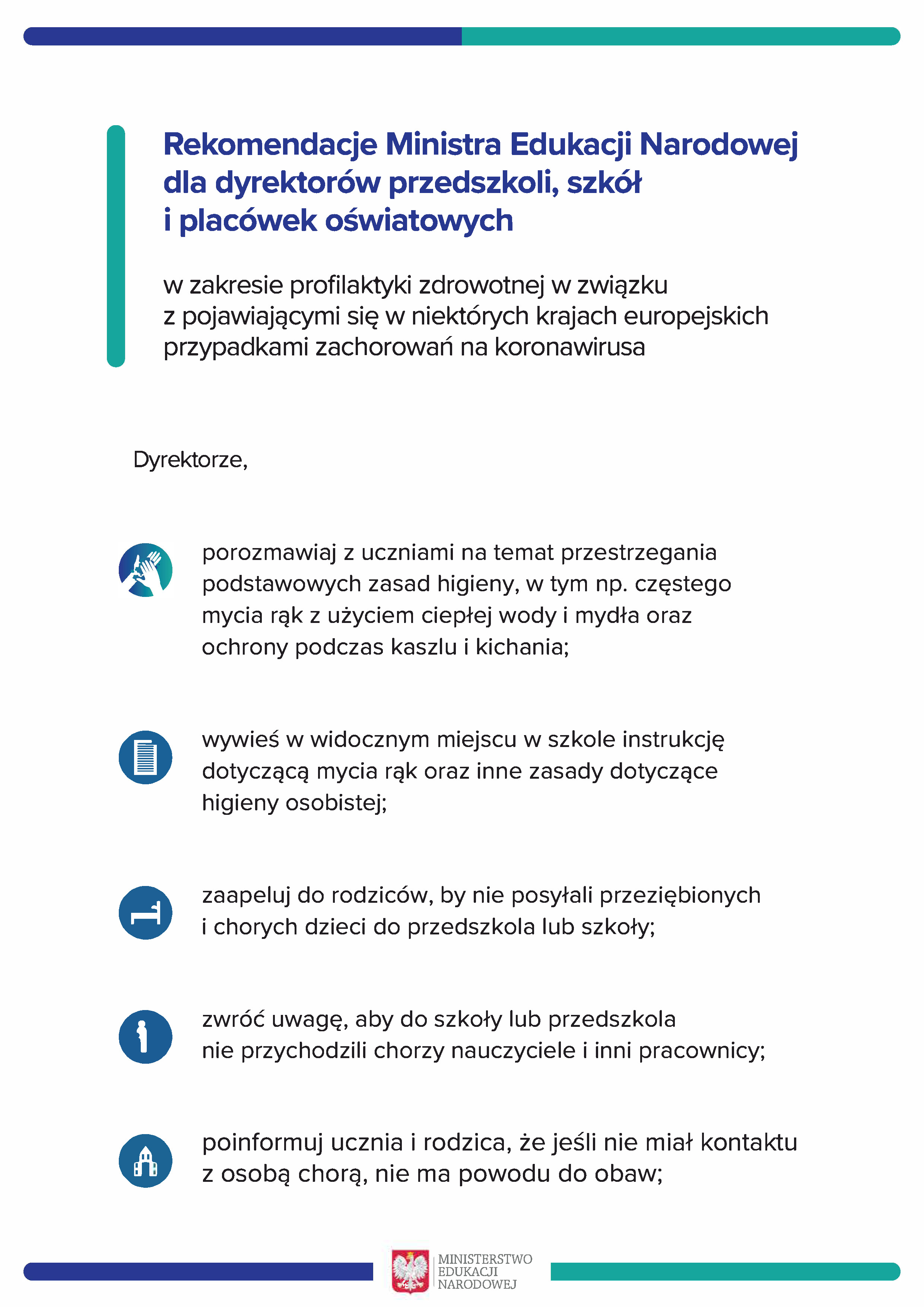 Rekomendacje Ministra Koronawirus Strona 1