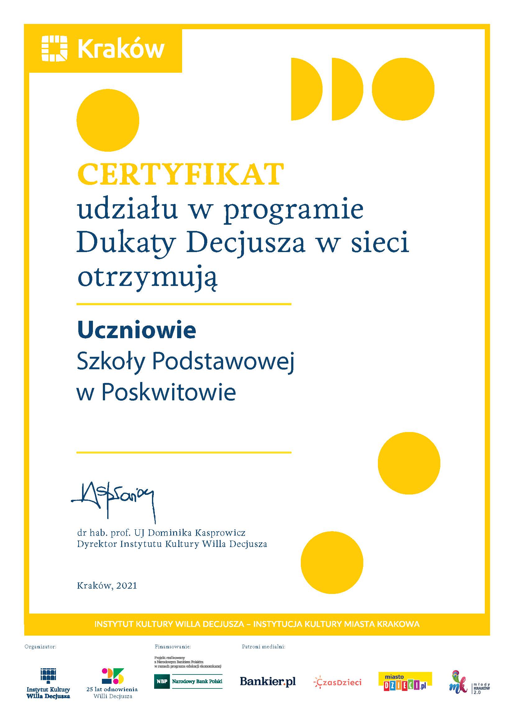 dukaty certyfikat poskwitow