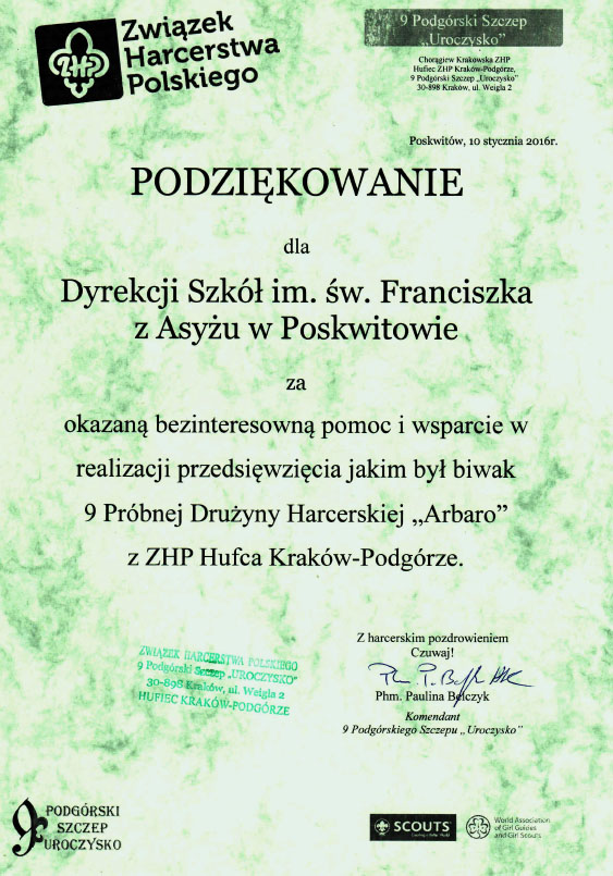 podziekowanie ZHPtab