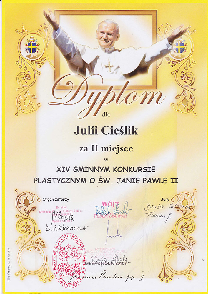 julia cieślik konkurs plastyczny