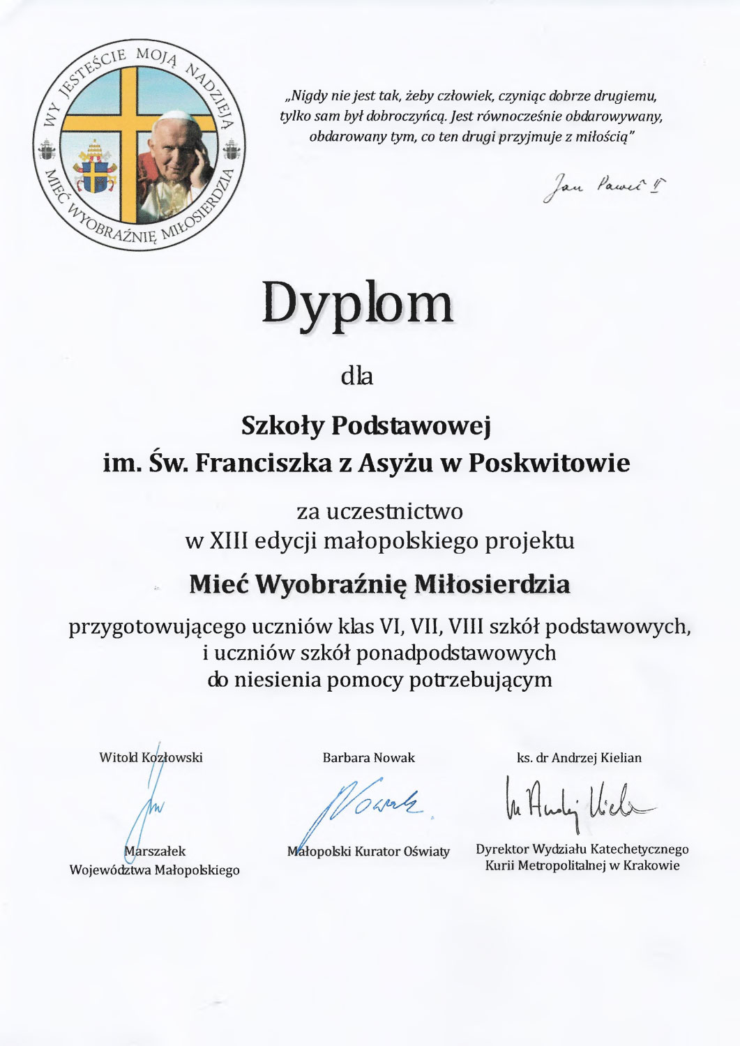 Mieć Wyobraźnię Miłosierdzia 1 1